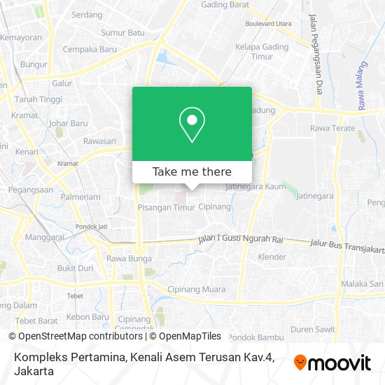 Kompleks Pertamina, Kenali Asem Terusan Kav.4 map