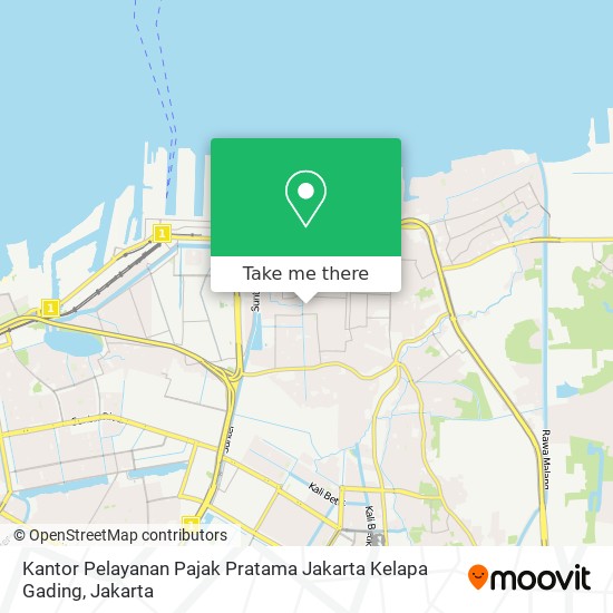 Kantor Pelayanan Pajak Pratama Jakarta Kelapa Gading map