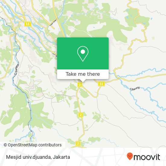 Mesjid univ.djuanda map