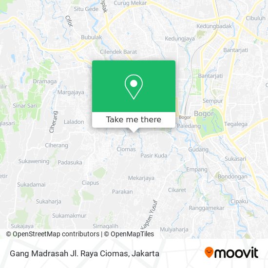 Gang Madrasah Jl. Raya Ciomas map