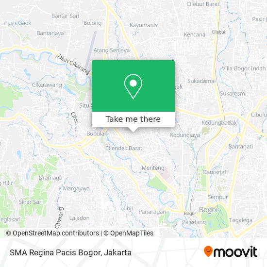 SMA Regina Pacis Bogor map