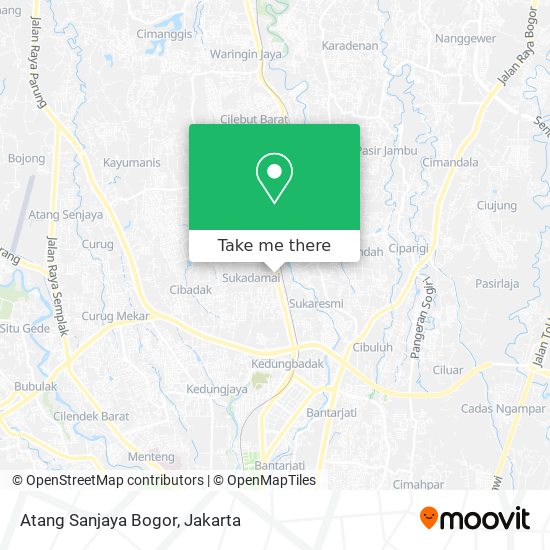 Atang Sanjaya Bogor map