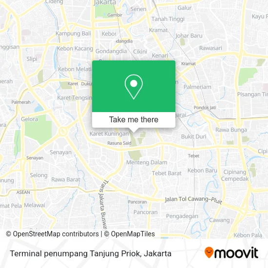 Terminal penumpang Tanjung Priok map