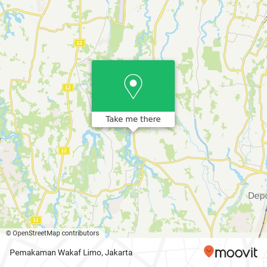 Pemakaman Wakaf Limo map