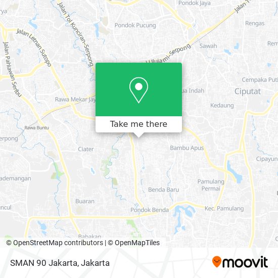 SMAN 90 Jakarta map