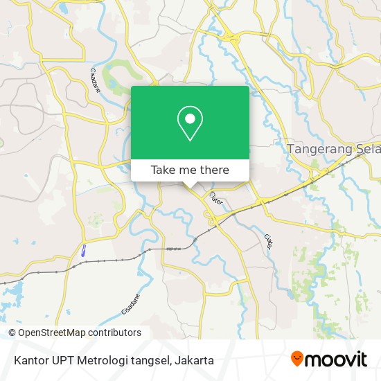 Kantor UPT Metrologi tangsel map