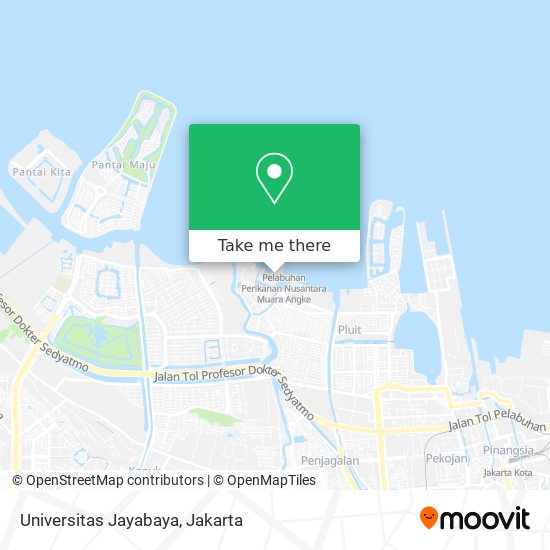 Universitas Jayabaya map