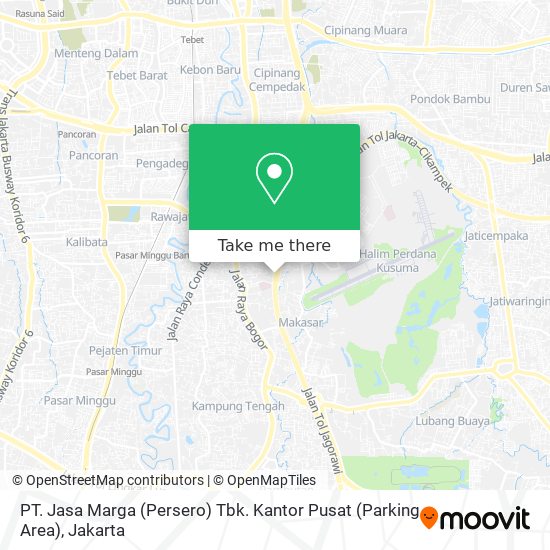 PT. Jasa Marga (Persero) Tbk. Kantor Pusat (Parking Area) map