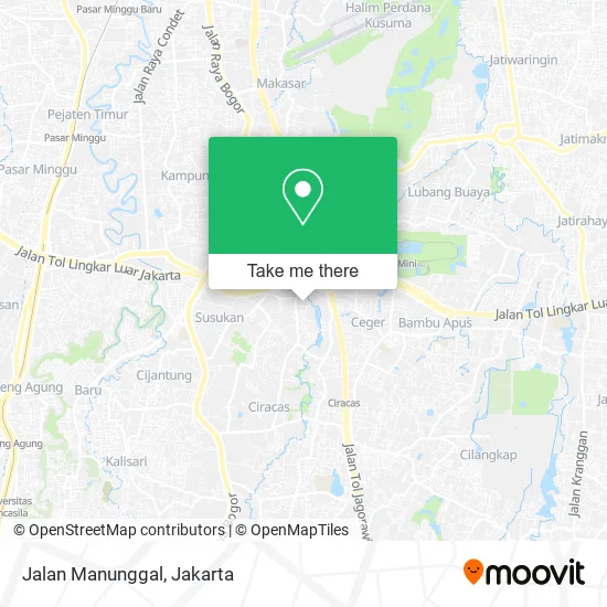 Jalan Manunggal map