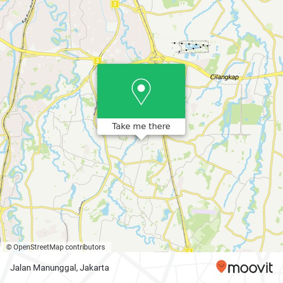 Jalan Manunggal map