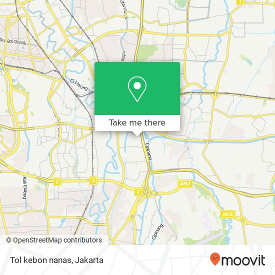 Tol kebon nanas map