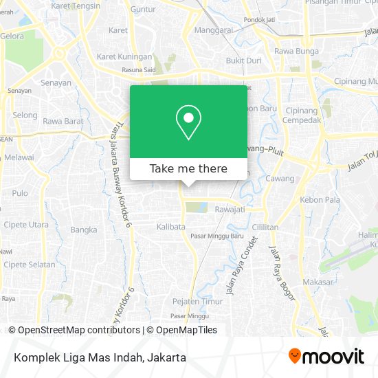 Komplek Liga Mas Indah map