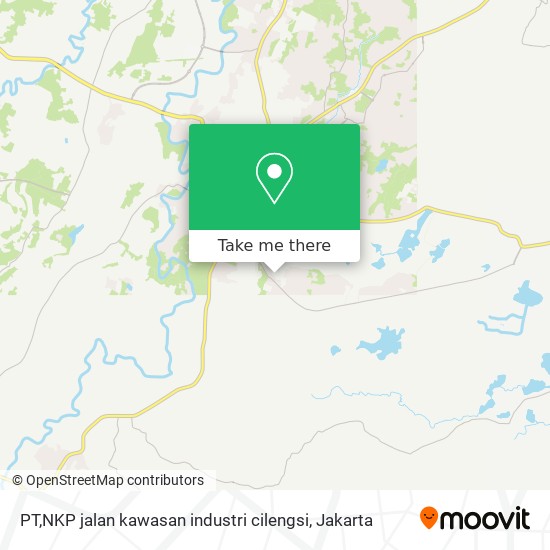 PT,NKP jalan kawasan industri cilengsi map