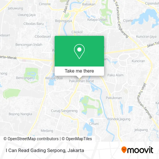 I Can Read Gading Serpong map
