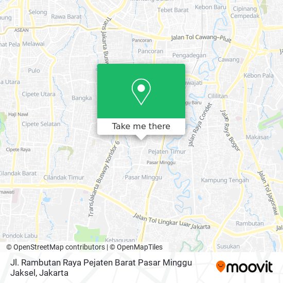 Jl. Rambutan Raya Pejaten Barat Pasar Minggu Jaksel map