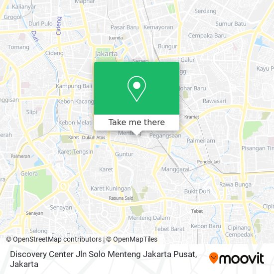 Discovery Center Jln Solo Menteng Jakarta Pusat map