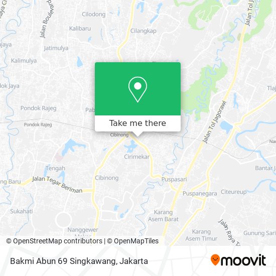 Bakmi Abun 69 Singkawang map