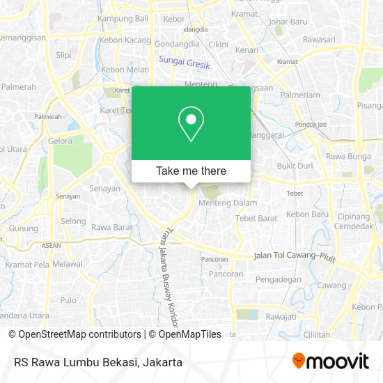 RS Rawa Lumbu Bekasi map