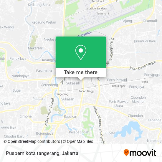 Puspem kota tangerang map