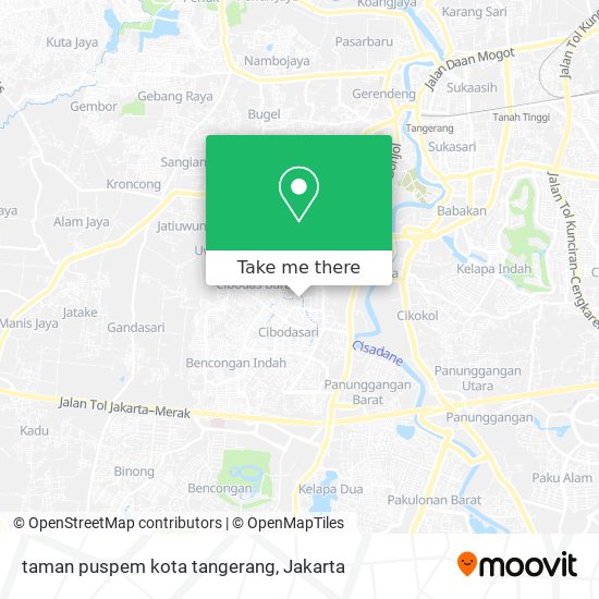 taman puspem kota tangerang map