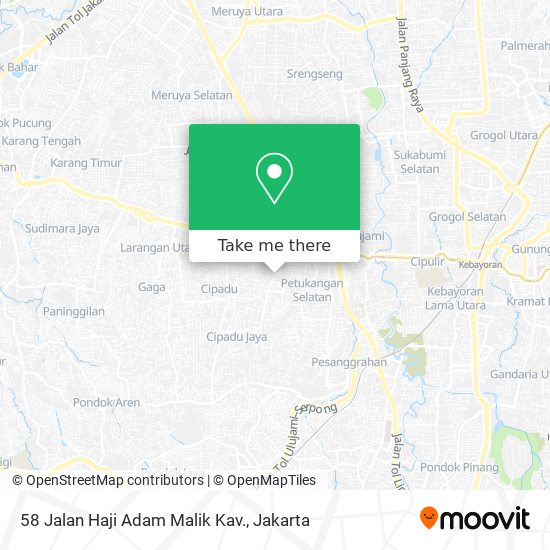 58 Jalan Haji Adam Malik Kav. map