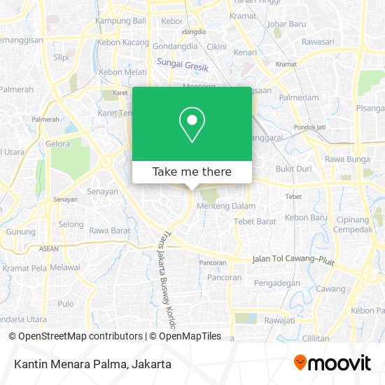 Kantin Menara Palma map