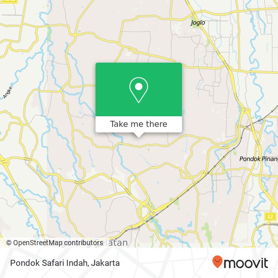 Pondok Safari Indah map