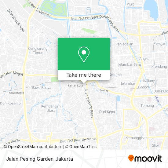 Jalan Pesing Garden map