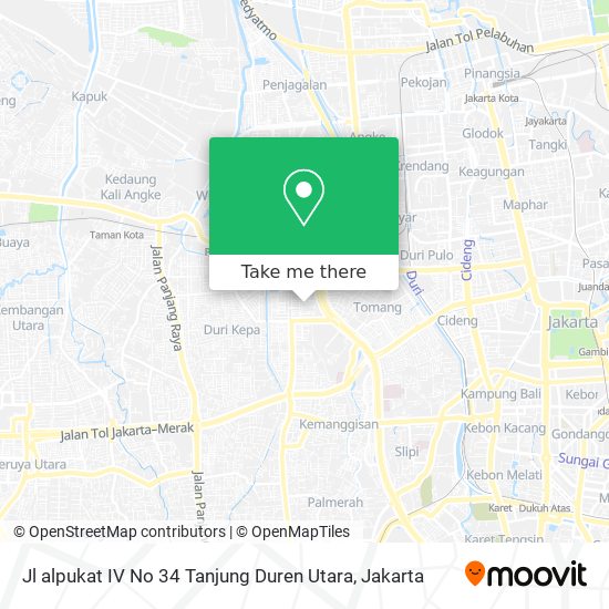 Jl alpukat IV No 34 Tanjung Duren Utara map