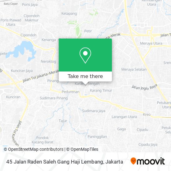 45 Jalan Raden Saleh Gang Haji Lembang map