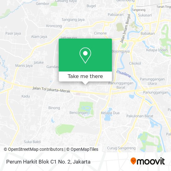 Perum Harkit Blok C1 No. 2 map