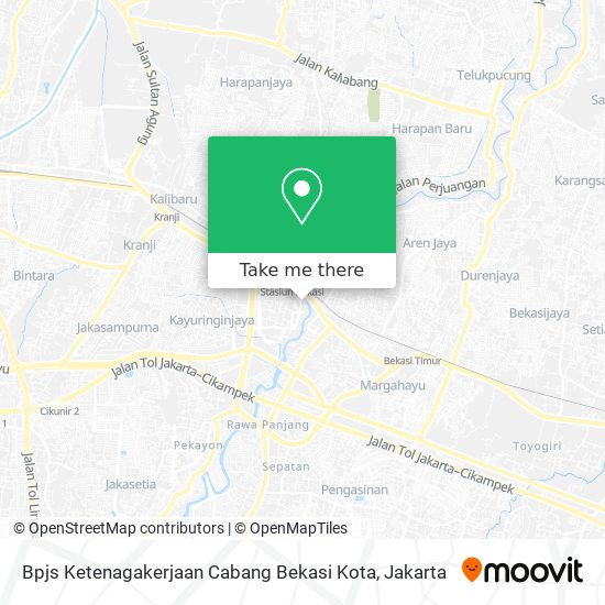Bpjs Ketenagakerjaan Cabang Bekasi Kota map