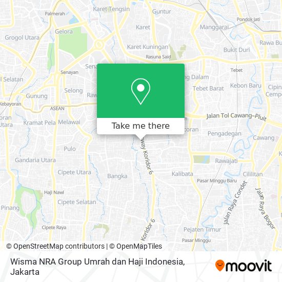 Wisma NRA Group Umrah dan Haji Indonesia map