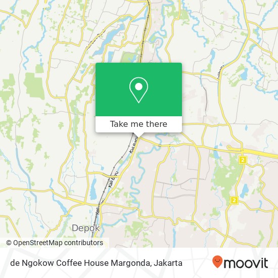 de Ngokow Coffee House Margonda map