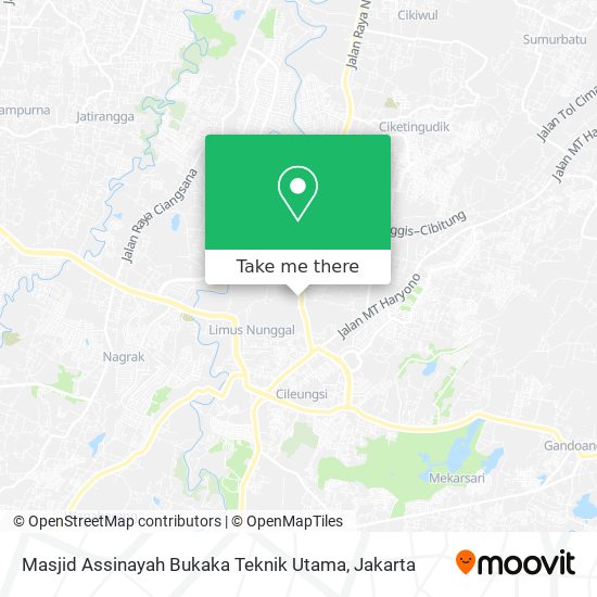 Masjid Assinayah Bukaka Teknik Utama map
