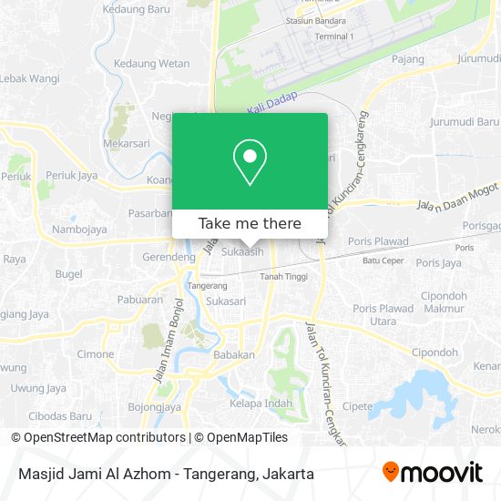 Masjid Jami Al Azhom - Tangerang map