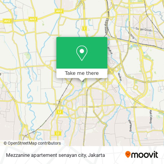 Mezzanine apartement senayan city map