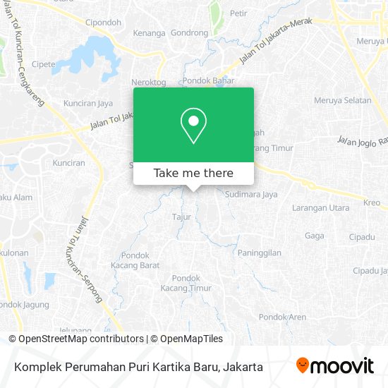 Komplek Perumahan Puri Kartika Baru map