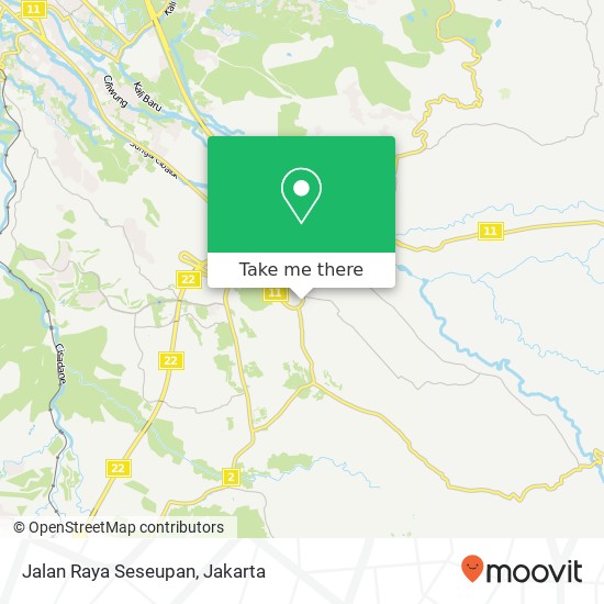 Jalan Raya Seseupan map