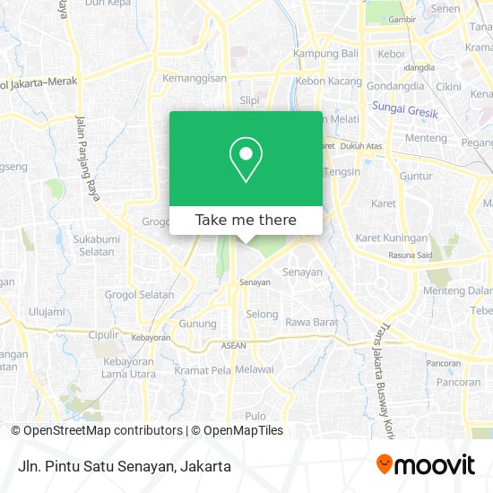Jln. Pintu Satu Senayan map