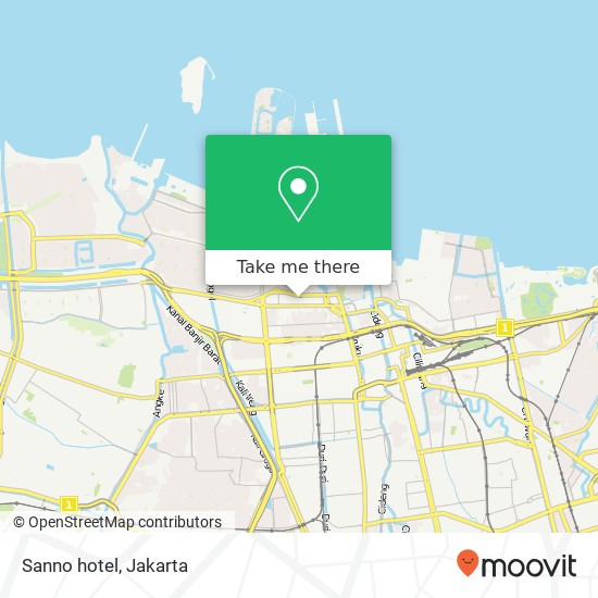 Sanno hotel map