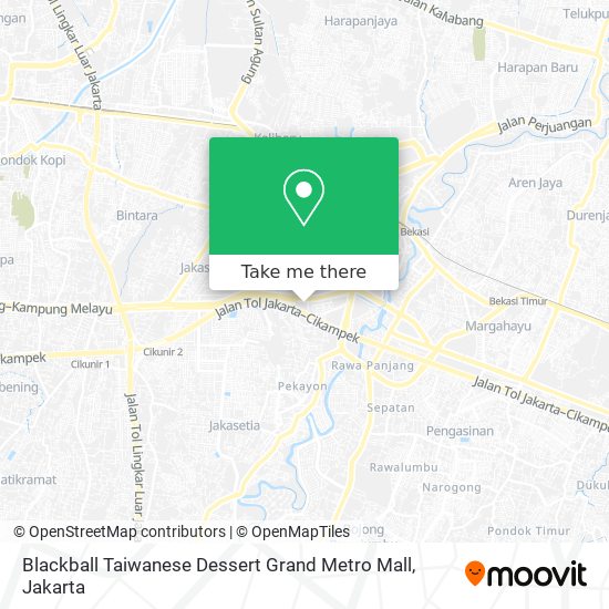 Blackball Taiwanese Dessert Grand Metro Mall map