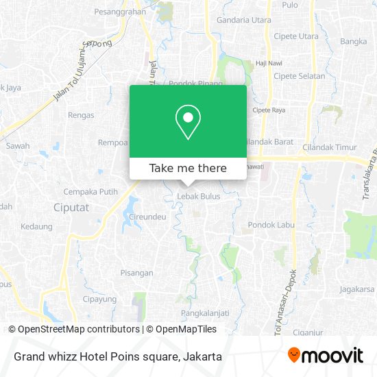 Grand whizz Hotel Poins square map
