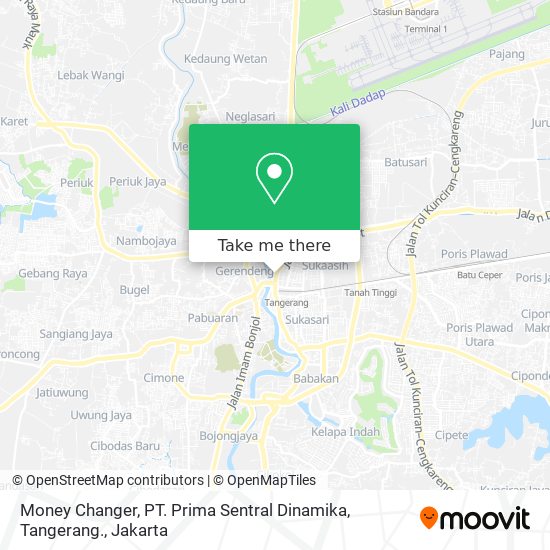 Money Changer, PT. Prima Sentral Dinamika, Tangerang. map
