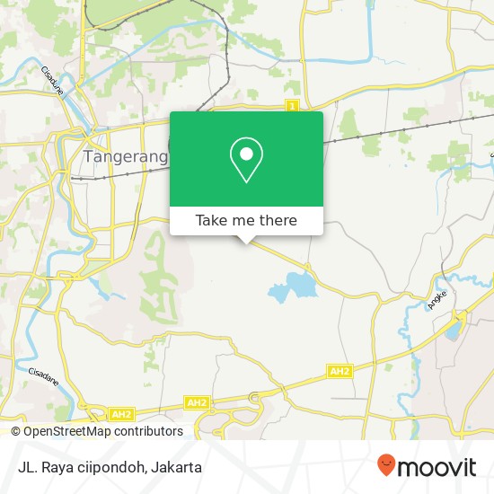 JL. Raya ciipondoh map