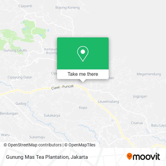 Gunung Mas Tea Plantation map