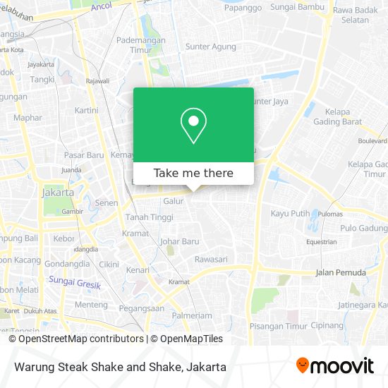 Warung Steak Shake and Shake map