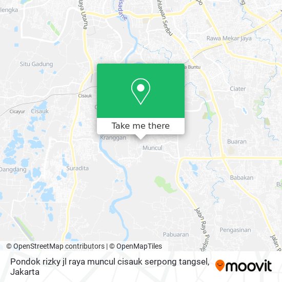 Pondok rizky jl raya muncul cisauk serpong tangsel map