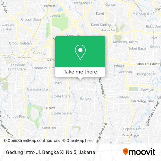 Gedung Intro Jl. Bangka XI No.5 map