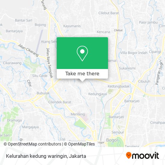 Kelurahan kedung waringin map